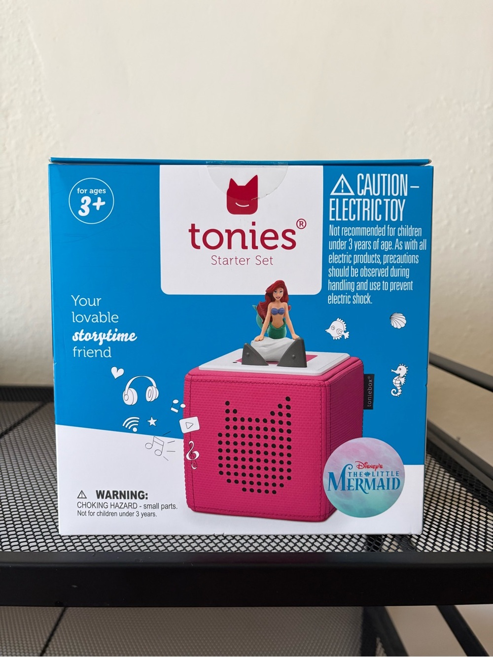 New In Box Tonies Starter Set Disney Little Mermaid Pink Toniebox Audio Player